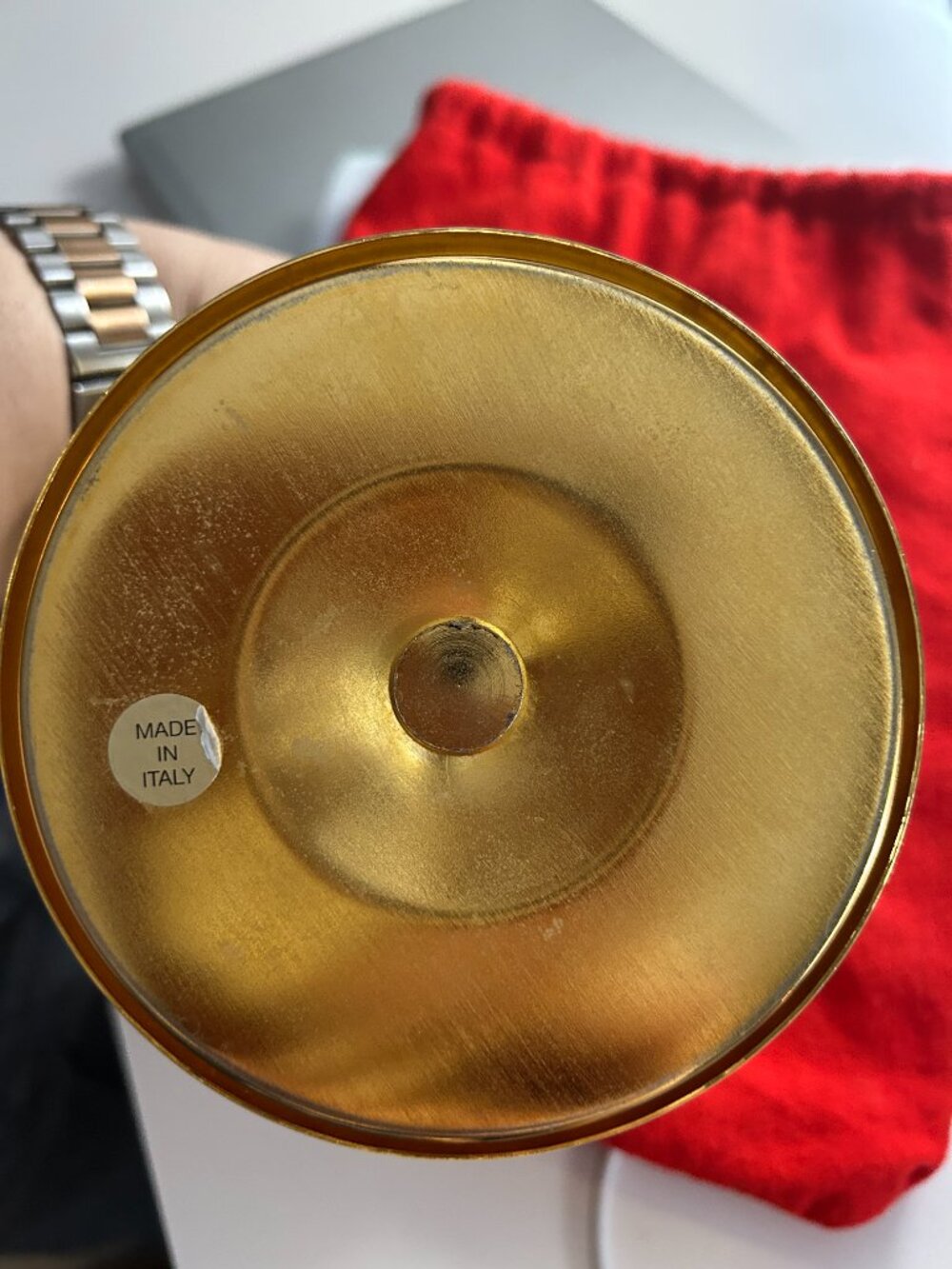 Used 24K Gold Plated Ciborium. Missing top Cross - Picture 4 of 4